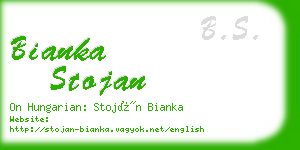 bianka stojan business card